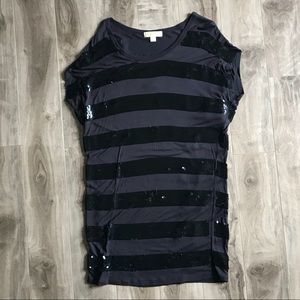 Michael Kors Sequin Black Dress